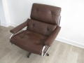 Leather & chrome Pieff alpha chair