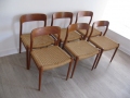 6 75 JL Moller teak chairs