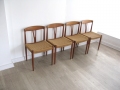 Danish teak dining chairs wishbone