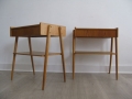 A pair of 1950s bedside tables