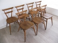 Ercol stacking school chairs